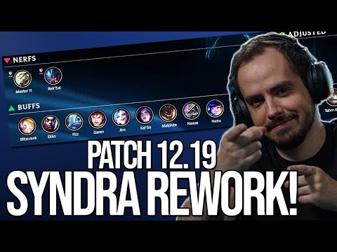 Syndra REWORK und FULL AP Buffs! (Malphite, Nunu, etc.) | Patch Notes Rundown 12.19 von Johnny
