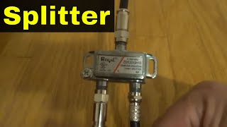 How To Install A Coaxial Cable Splitter-Tutorial