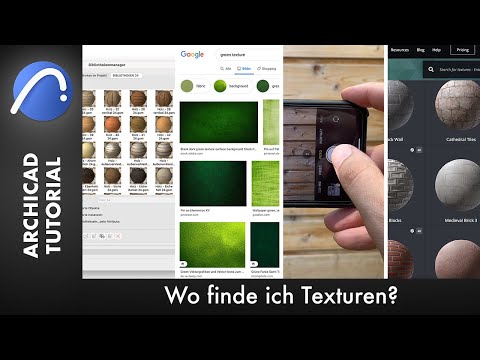 Wo finde ich Texturen? - 4 einfache Möglichkeiten - ARCHICAD 24 [Tutorial Deutsch]