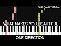 One Direction - What Makes You Beautiful (Easy Piano Tutorial)