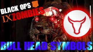 ALL 9 BULL HEAD SYMBOL LOCATIONS "IX" CALL OF DUTY BLACK OPS 4 ZOMBIES