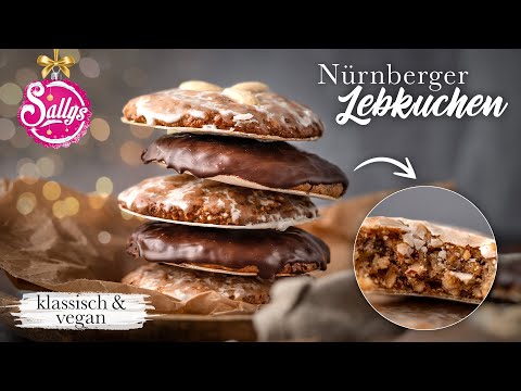Lebkuchen Rezept / Nürnberger Lebkuchen - klassisch und vegan / Sallys Welt