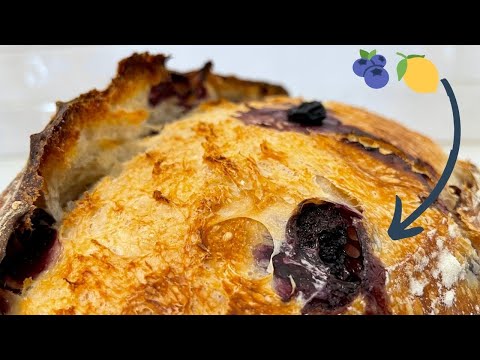 Blueberry Lemon Sourdough Bread