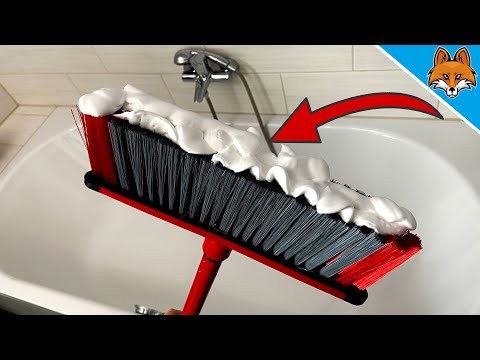 Verteile Rasierschaum auf einem Besen und mache DAS damit 💥 (Genialer Trick) 🤯