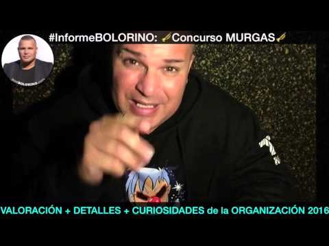 Informe BOLORINO: VALORACIÓN concurso de MURGAS 2016 • Adultas + Infantiles • Carnaval TENERIFE