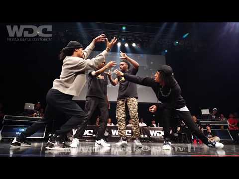 Les Twins vs Justiciers(Kuty Rubix) BEST4 HIPHOP WDC 2019 World Dance Colosseum #WDC