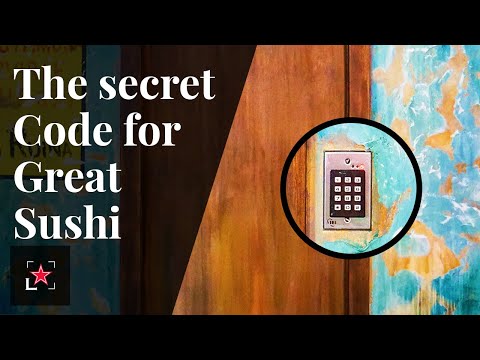 The Hiden secret sushi restaurant