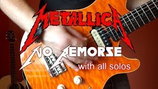 Metallica - No Remorse (full guitar cover) with all solos/HQ