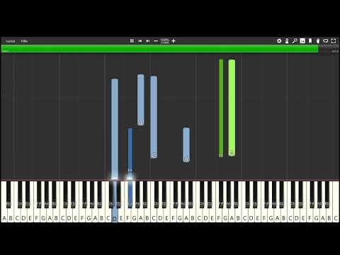 Talijanska Synthesia Tutorial (Goran Bregovic Piano-Cover) - Original And Slow Version