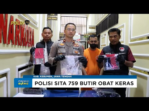POLRES KEBUMEN AMANKAN PENGEDAR OBAT PSIKOTROPIKA ILEGAL