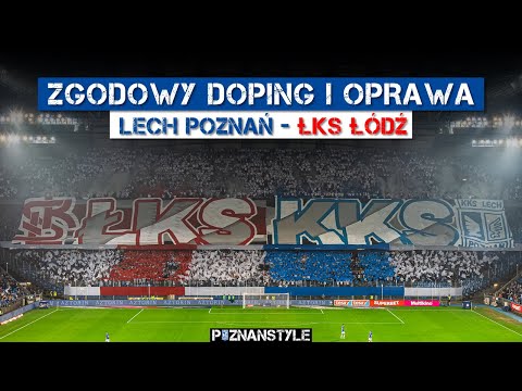 Amazing support of Lech Poznań & ŁKS Łódź fans on Polish League match. Full stadium!