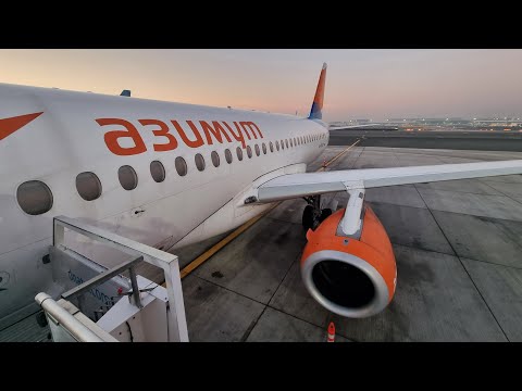 Azimuth Superjet 100 | Flight from Dubai to Mineralnye Vody