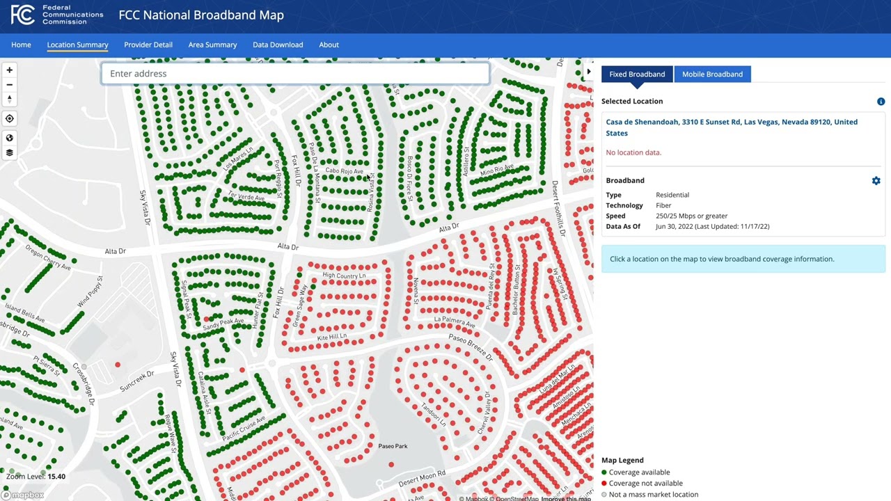 Find your Local Internet Providers Anywhere in the US - Using the FCC National Broadband Map