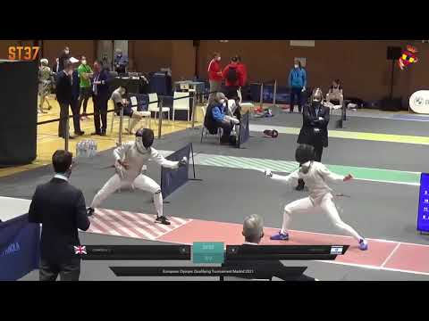 European Olympic Qualifiers 2021 SWF - L8 - Campbell GBR v Pustilnik ISR