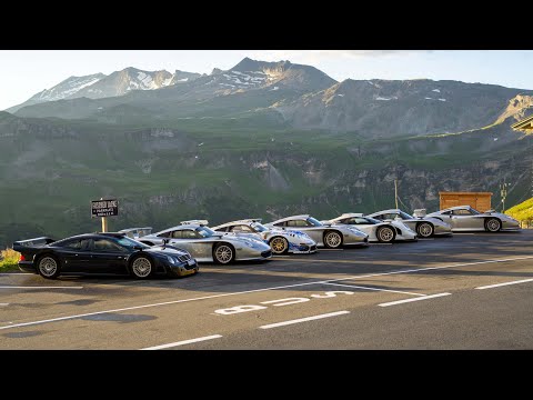 Once in a Lifetime Car meet: 8x Porsche 911 GT1s & Mercedes CLK GTR gather in the Alps!