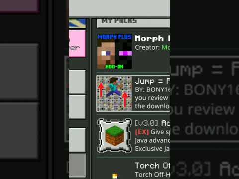 HOW TO DOWNLOAD MORPH MOD IN MINECRAFT #shorts