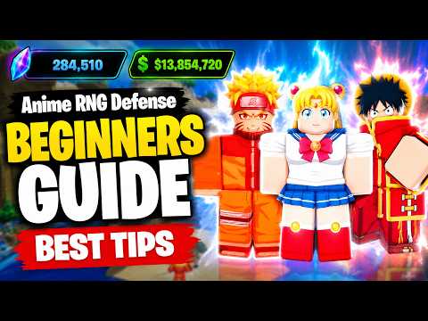 BEST BEGINNER GUIDE in ANIME RNG DEFENSE (FAST PROGRESSION, LUCK & BEST TIPS) Roblox