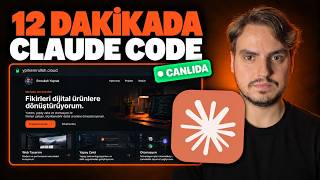 12 Dakikada Claude Code: Video Bitince Kendi Siten Canlıda