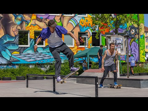 SKATE CONTEST WEIDEN: Skateboarder von nah und fern zeigen waghalsige Sprünge und coole Tricks