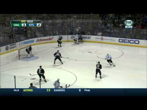Alexander Steen slapshot goal 3-2 Dallas Stars vs St. Louis Blues 3/29/14 NHL Hockey.
