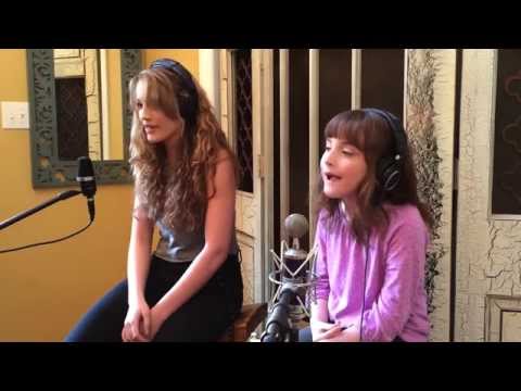 8 Year Old Jessica and Big Sister Seraina singing HUMAN by Krewella