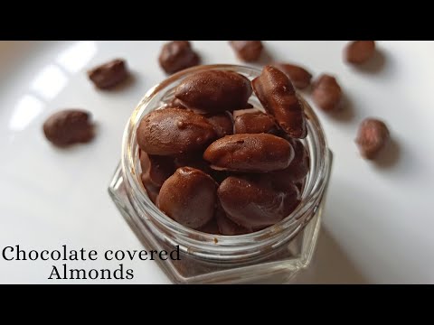 Chocolate Covered Almonds | 2 - Ingredient Healthy Snacks #shorts #ytshortsindia