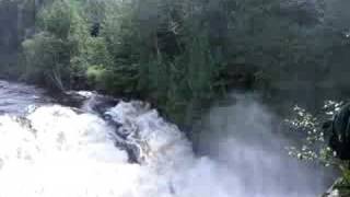 preview picture of video 'Grand Falls on the Dead River, The Forks, Maine'