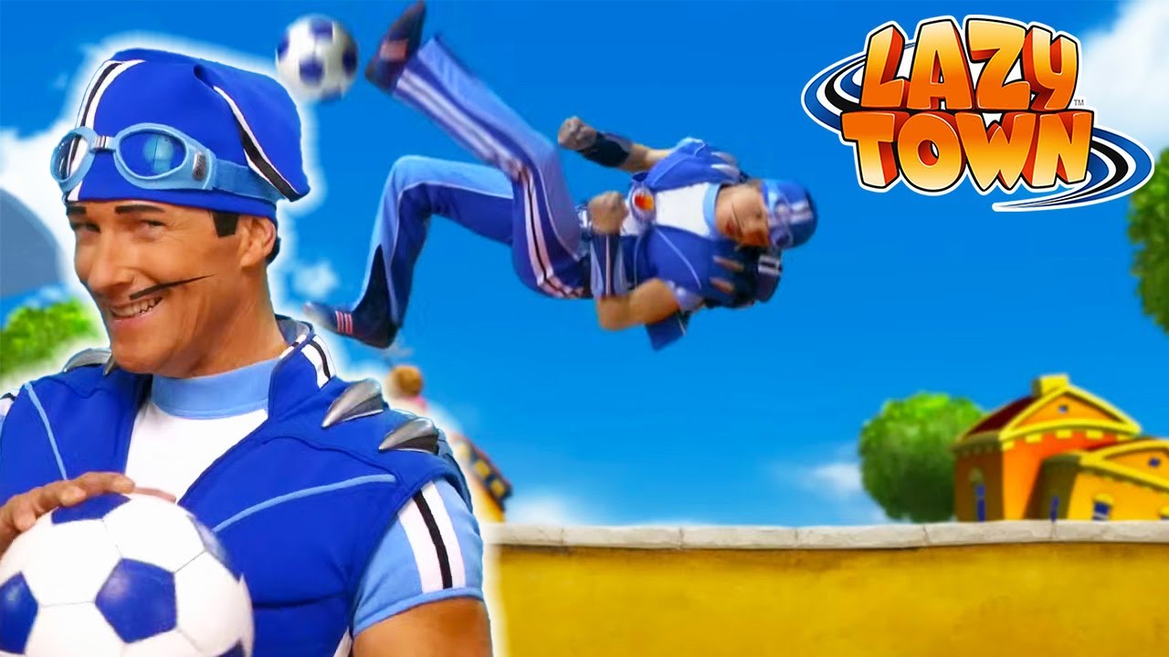 Sportacus shows off his football skills! | Lazy Town Compilation | Full Episodes
