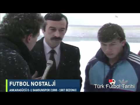 1986 1987 Ankaragücü Samsunspor KARLAR ALTINDA 19.Hafta Maçı