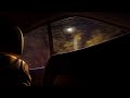 Sleeping On The Backseat Of A Car On A Rainy Night | Gentle Car Sound For Sleeping | 4K