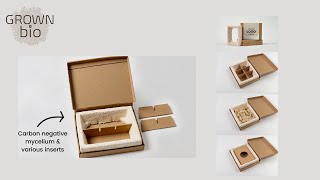 Insert options for mailer box: ONE4 mycelium packaging