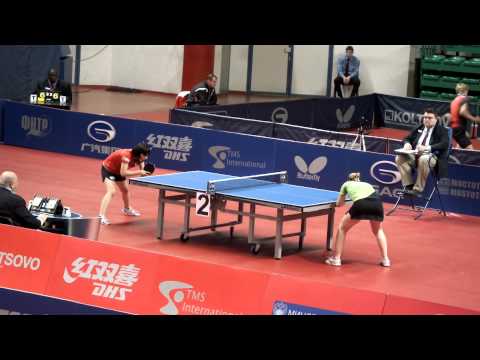 RUSSIAN OPEN 2013 TABLE TENNIS. KATO MIYU  -  ANNA BLAZHKO