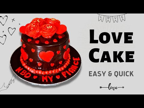 Love Birthday Cake | Love Cake Design |  Engagement Cake Design | Ali Mohsin Vlog