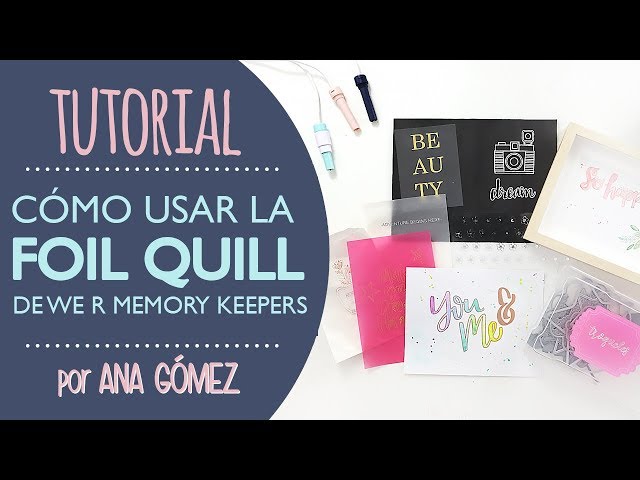 Vídeo relacionado con We R Memory Keepers Tip American Crafts Quill Freestyle Standard Pen, Gold Foil-DIY Crafting Tools, Punta Estándar