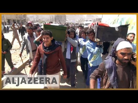 🇾🇪 Yemen air raid: Thousands attend children's funerals in Sanaa | Al Jazeera English