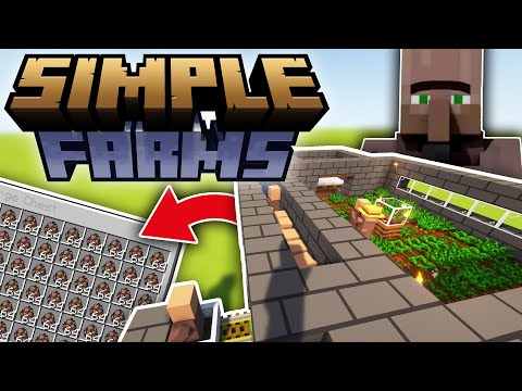 Reproduire des VILLAGEOIS à l’INFINIS sur Minecraft - Simple Farms - Minecraft 1.19-1.16 (java)