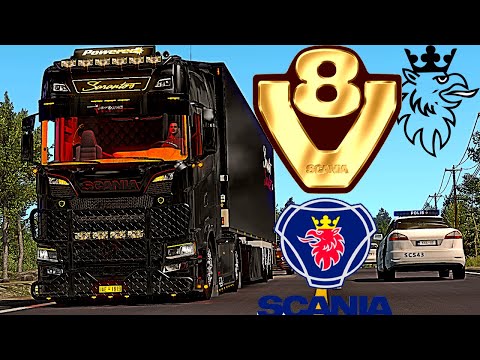 🔛MOD Scania Next Gen V8 Sarantos ETS2 1.36🔛 Download