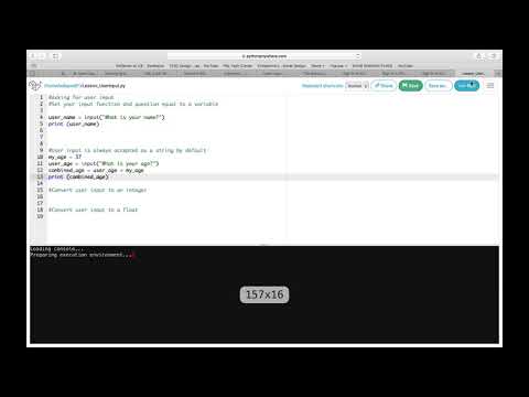 Pythonanywhere Input