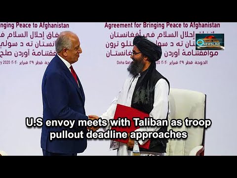U.S envoy meets with Taliban as troop pullout deadline approaches