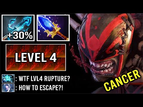 CANCER "LEVEL 4" Rupture Trident Bloodseeker 2x Ulti Enemies Can't Move Most Imba Hero 7.27 Dota 2