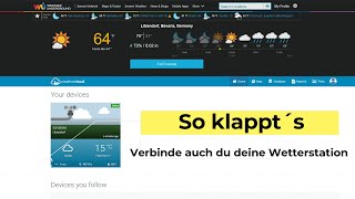 Wetterstation - Weathercloud und Wunderground - So gelingt dir die Verbindung