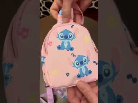 Детская сумочка слинг Стич нагрудная сумка бананка через плечо Stitch розовая - фото 1 - id-p2899155237