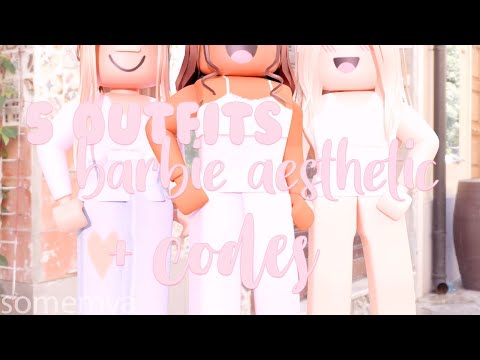 5 Pink/Barbie aesthetic outfits roblox (with codes &...