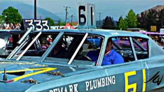 preview picture of video 'Group 'B' cars exit - Salmon Arm Demoliton Derby 2009'