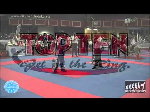 Nicole Pelland USA v Dionysia Galanopoulou GRE WAKO World Championships 2015