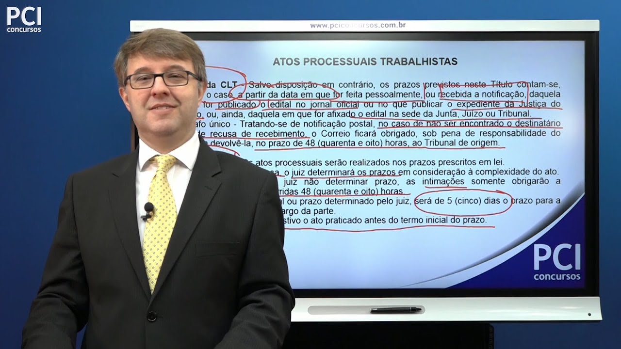 Aula 11 - Atos Processuais Trabalhistas - Comunicação dos Atos Processuais