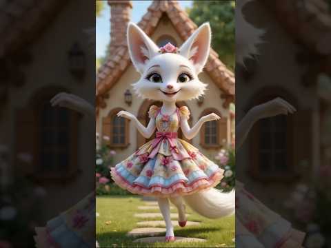 Fox Dance Video || Dancing Cartoon #cartoon #dancevideo #foxdance #ytshorts  #patlikamariya #069