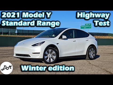 2021 Tesla Model Y Standard Range – Cold Weather Range Test | 70 MPH