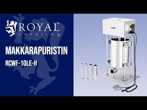 video - Makkarapuristin  – 10 litraa – sähkökäyttöinen
