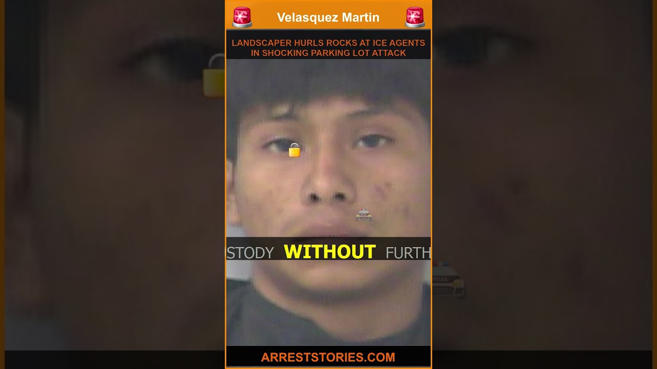 LANDSCAPER HURLS ROCKS AT ICE AGENTS IN SHOCKING PARKING LOT ATTACK